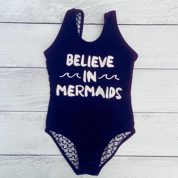 Art Class "Believe In Mermaids" One Piece Swimsuit Size Small (6-6x) - Picture 2 of 3